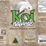 Koi Naturals Spearmint Broad Spectrum CBD Oil Tincture 60mL
