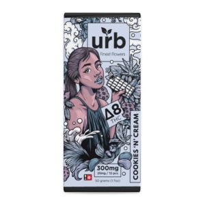 URB Delta 8 THC Dark Chocolate Chocolate Bar