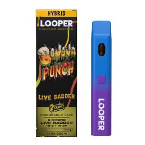 Looper Diamond Live Badder THC Disposable - 2G Banana Punch