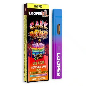 Looper XL Live Resin THC Disposable - 3G Cake Bomb