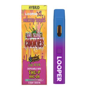 Looper XL Melted Series Live Resin THC Disposable – 3G Girl Scout Cookies