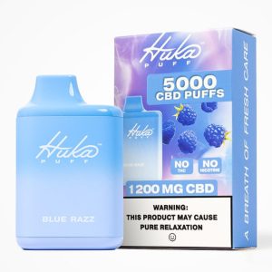 Huka Puff CBD 1200MG Disposable - 5000 Puffs Blue Razz