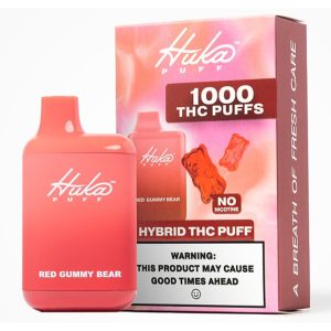 Huka Puff THC-PHHC Hybrid THC Disposable – 1000 Puffs Red Gummy Bear