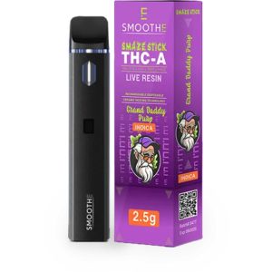 Smoothe Smaze Stick THC-A Disposable - 2.5G Granddaddy Purp
