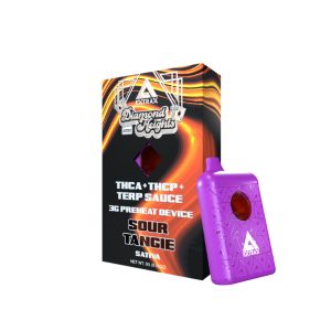 Delta Extrax Diamond Heights THC-A THC-P Pre-Heat Disposable – 3G Sour Tangie
