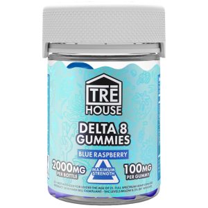 TRE House Delta-8 Gummies 20ct Blue Raspberry - 2000MG